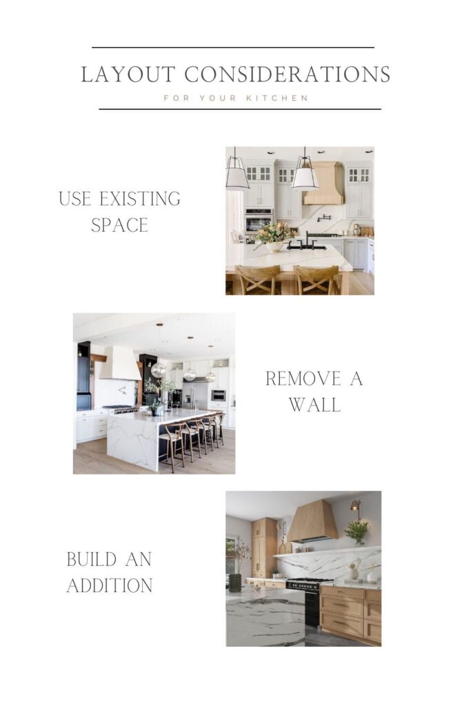 Layout options for your kitchen remodel