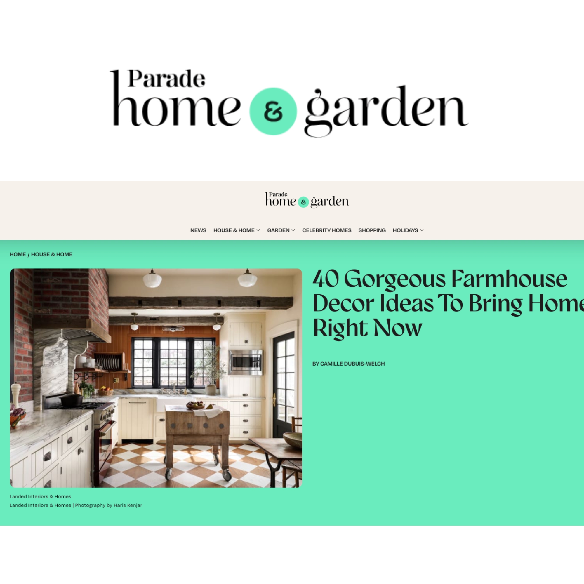 Parade Home And Garden Cover
