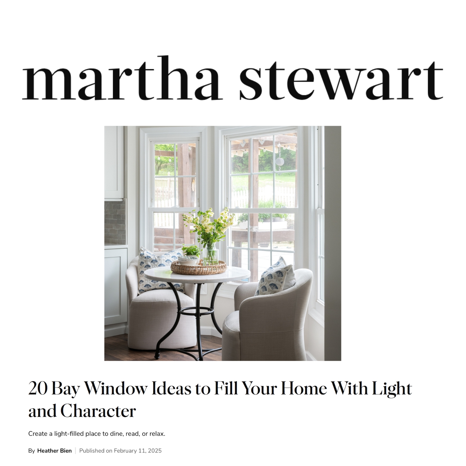 Martha Stewart Feature of Restart Renovation and Design